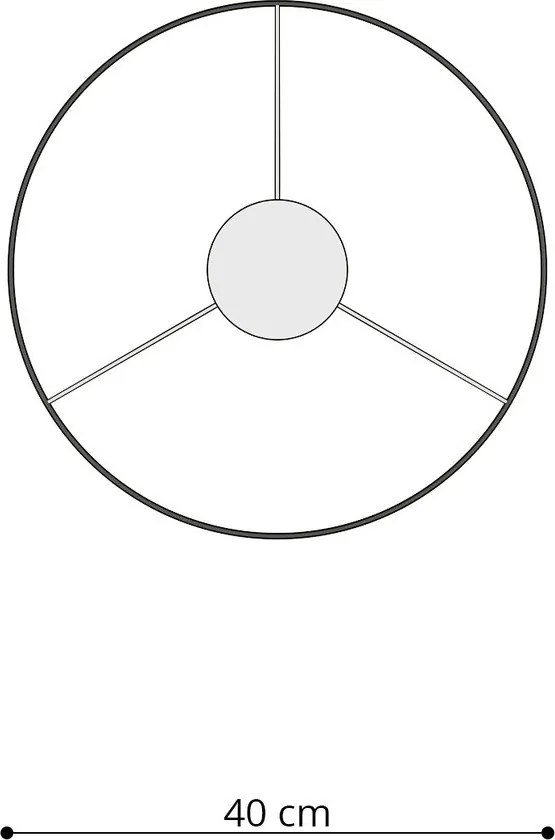 Biały żyrandol dziecięcy z plastikowym kloszem ø 40 cm Puss – Sollux