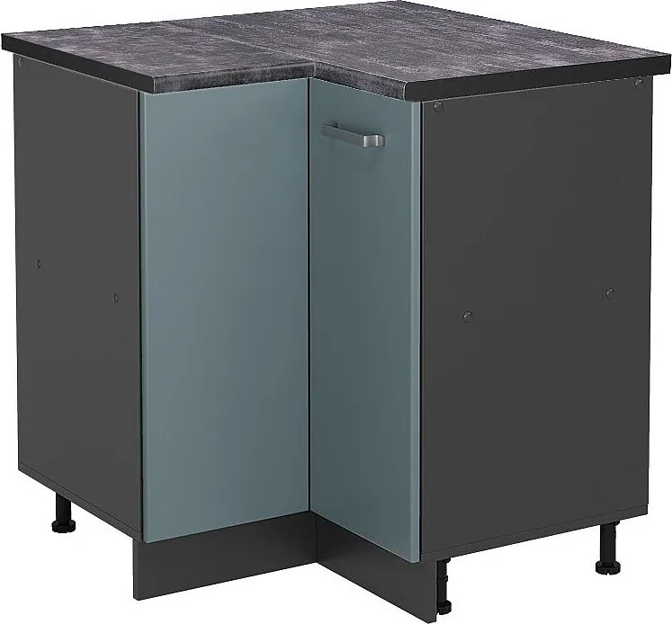 Szafka narożna niebiesko-szary 75.6x60x81.6 r-line