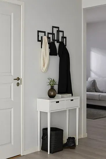 Czarny nowoczesny wieszak ścienny L9-Z81