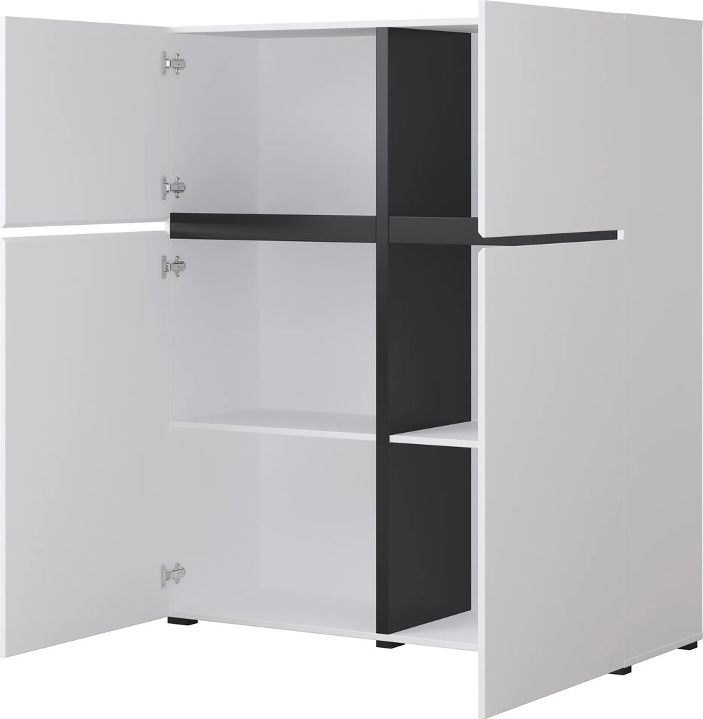 Komoda INCROCIO 119 cm do Salonu Sypialni Biały