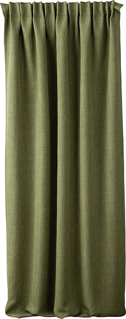 Zasłona zaciemniająca na taśmie marszczącej blackout strukturalny zielony 140 x 280 cm 1 szt.