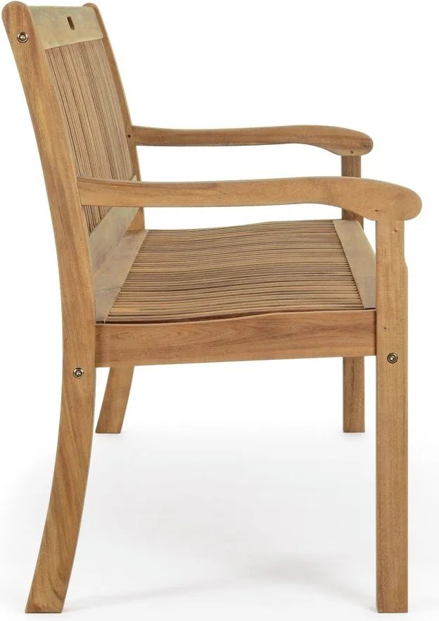 Drewniana ławka ogrodowa w naturalnym kolorze Noemi – Bizzotto