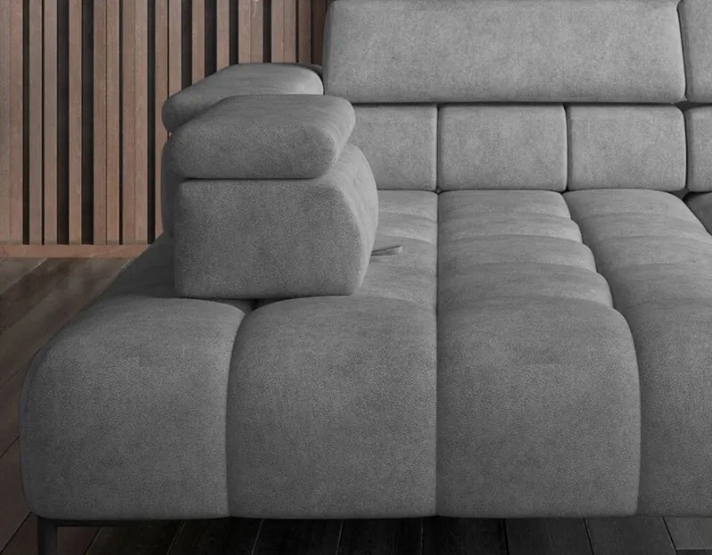 Narożnik PLAZA XL Prawostronny Elektryczna regulacja Tkanina MONOLITH 84 WERSAL