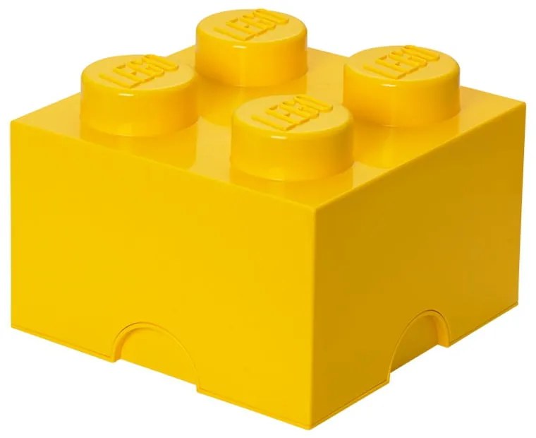 Żółty kwadratowy pojemnik LEGO®