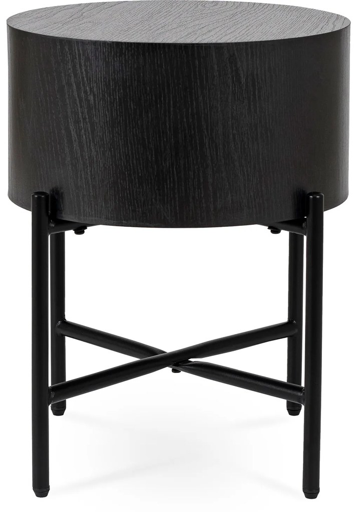 Stolik Kawowy CEVES 39,5 cm Czarny Nowoczesny Loft