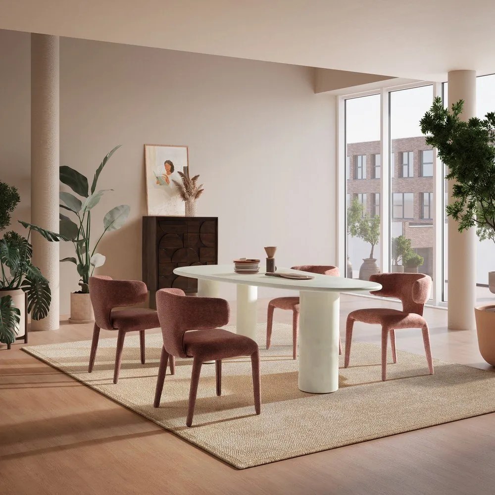 Stół w dekorze kamienia 100x201 cm Daila – MOME