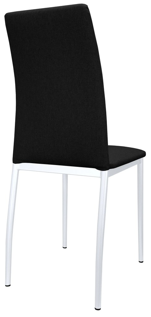 Krzesło tapicerowane ALAN stelaż biały Sawana 14