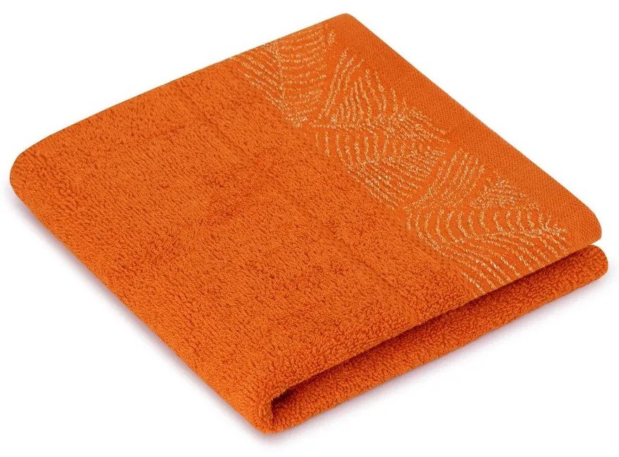 Pomarańczowe/beżowe bawełniane ręczniki zestaw 6 szt. frotte Bellis – Restilo