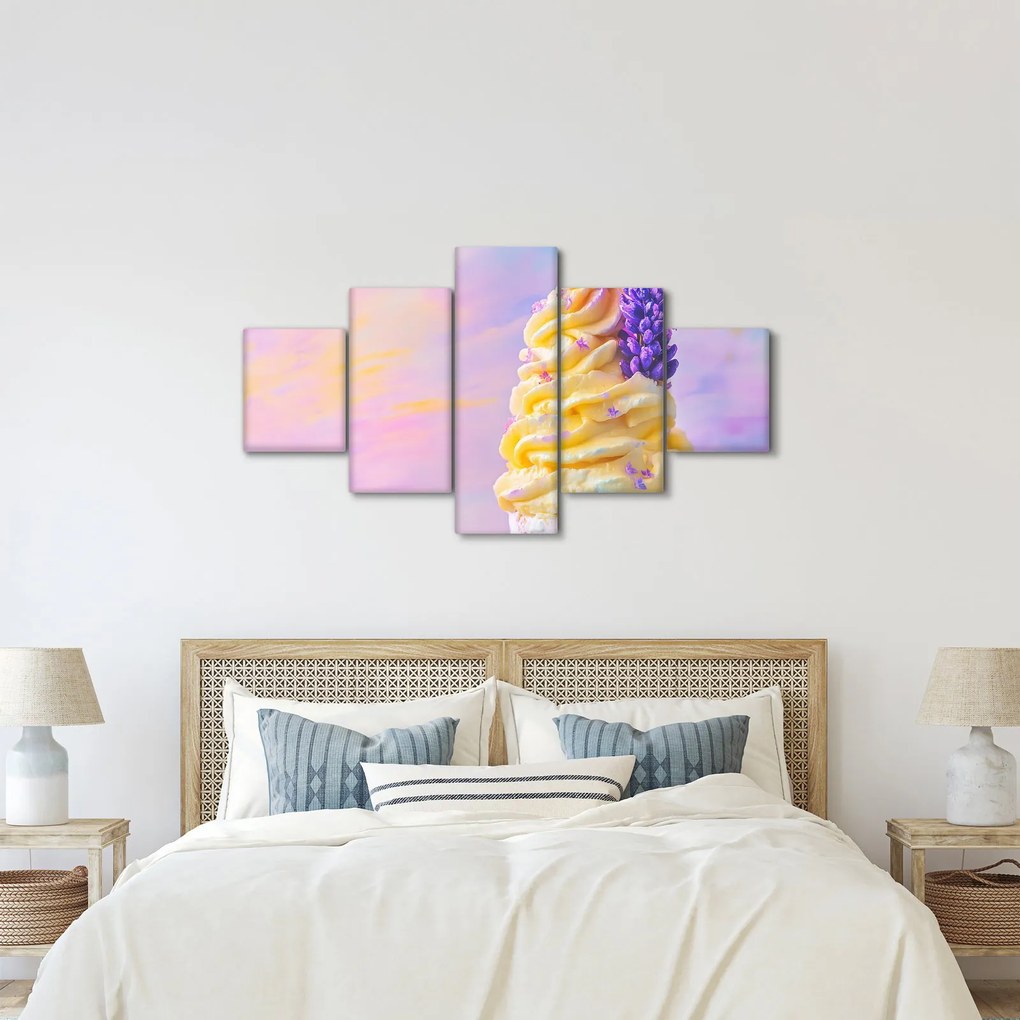 Obraz - Lody z lawendą (125x70 cm)