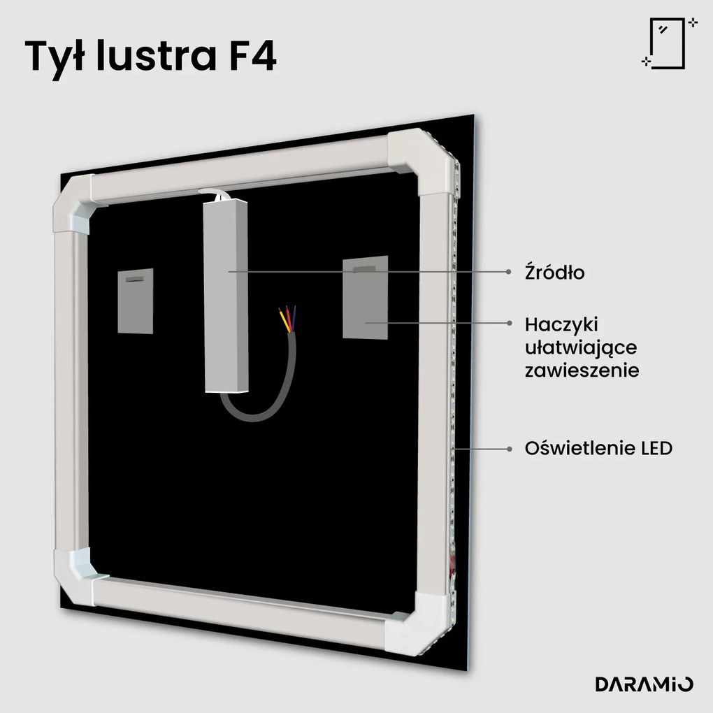 Lustro łazienkowe LED F4