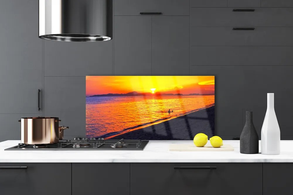 Panel nad blat kuchenny Słoneczny Dzień Na Wybrzeżu