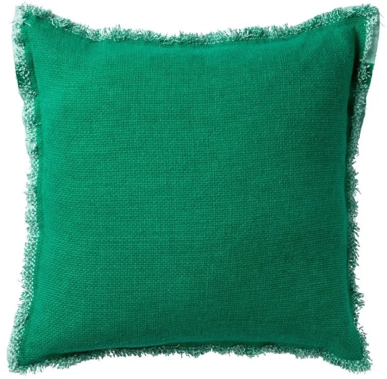 Dekoracyjna poszewka na poduszkę BURTO EMERALD 45x45 cm, zielona