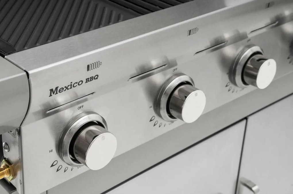 Grill gazowy G21 Mexico BBQ Premium line, 7 palników + gratis reduktor ciśnienia