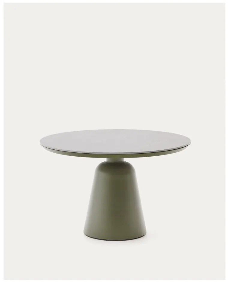 Okrągły stół ogrodowy z ceramicznym blatem ø 120 cm Tudons – Kave Home