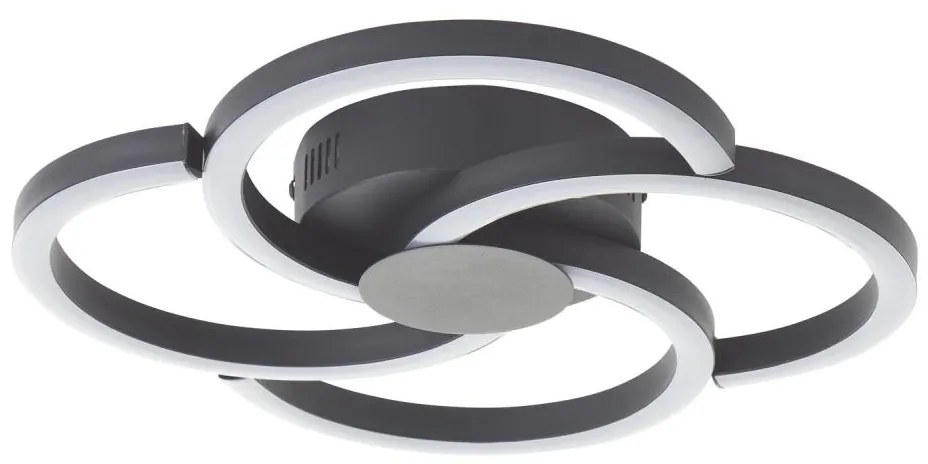 Brilliant - LED Plafon FICO LED/22W/230V śr. 34 cm czarny