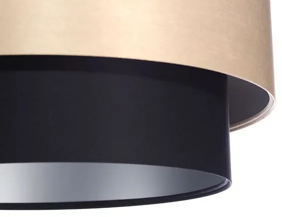 Kremowo-czarna podwójna lampa nad stół - 4X S414 G3-C08