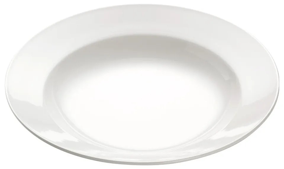 Biały porcelanowy talerz na makaron Maxwell &amp; Williams Basic Bistro, ø 28 cm