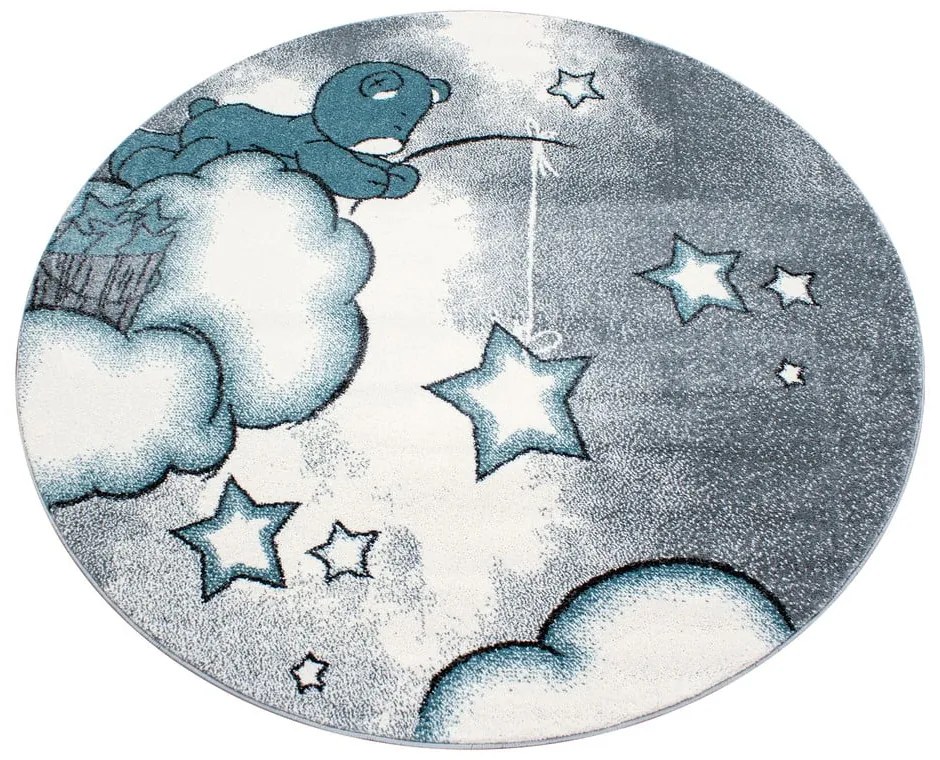 Niebiesko-szary dywan dziecięcy ø 120 cm Kids – Ayyildiz Carpets