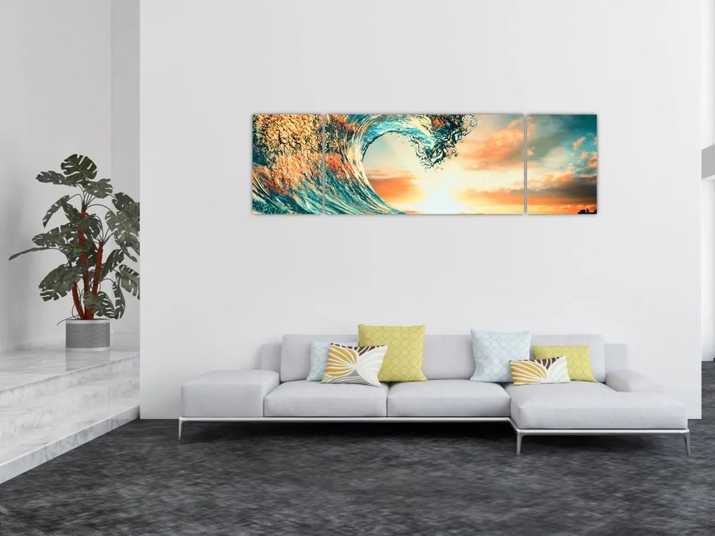 Obraz - Fala (170x50 cm)
