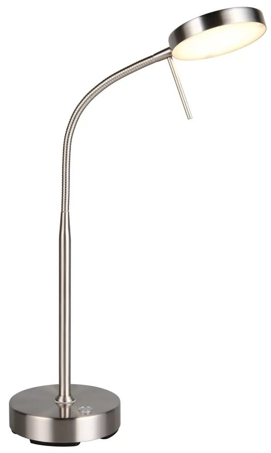 Lampa stołowa LED w kolorze srebra (wysokość 45 cm) Moreno – Trio