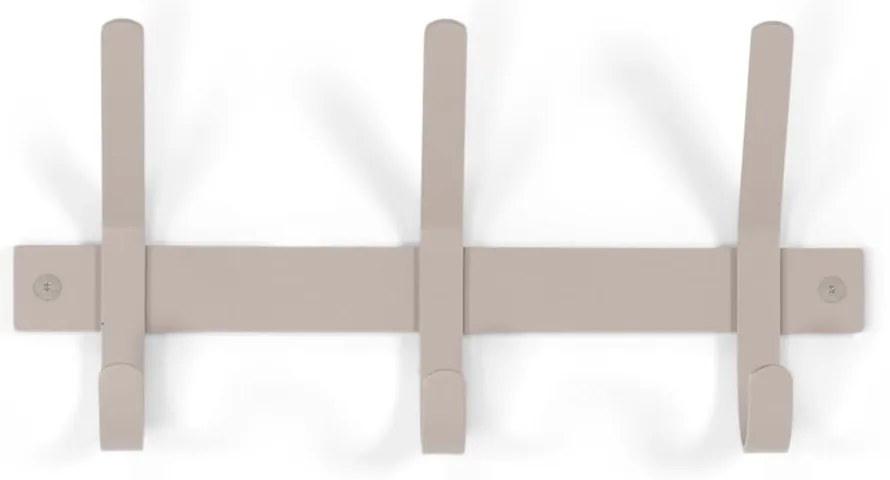 Szarobrązowy metalowy wieszak ścienny 40 cm Dexter – Spinder Design