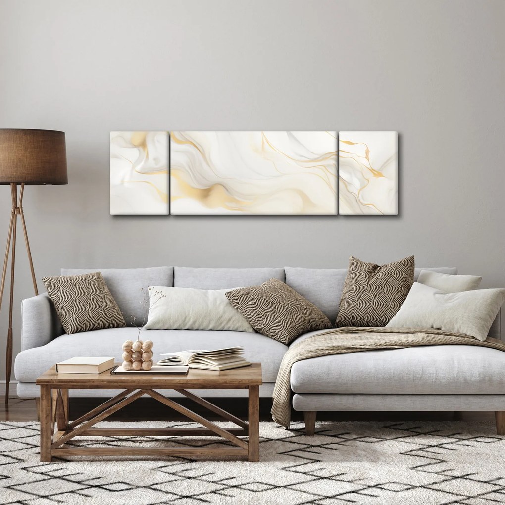Obraz - Abstrakcja z dekoracją (170x50 cm)