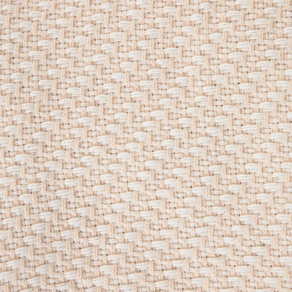 Pled MORRIS ecru z frędzlami 130x170 cm HOMLA