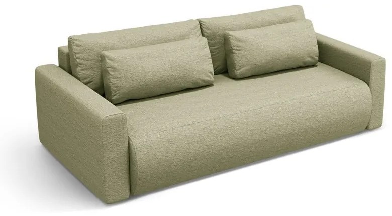 Zielona rozkładana sofa ze schowkiem 238 cm Belfast – Cosmopolitan Design