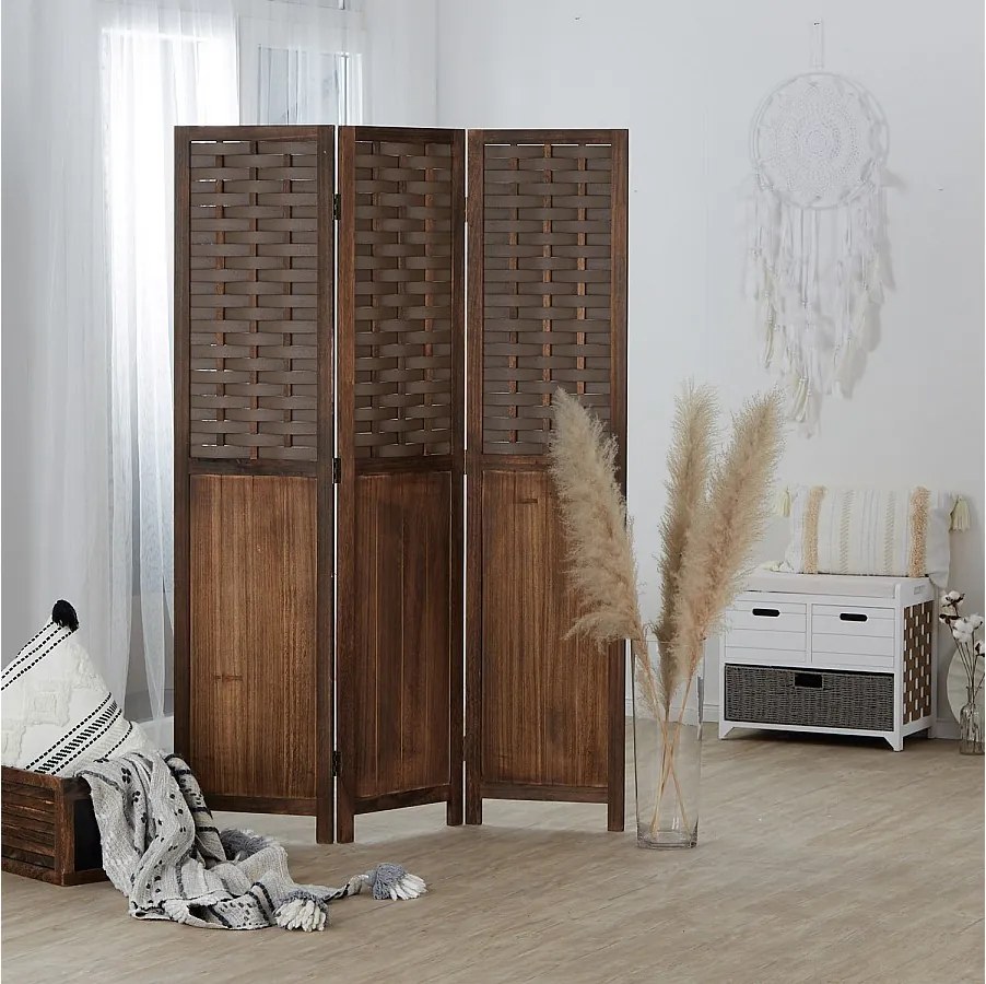 Przegroda pokojowa 170x120x2,2 cm brązowa