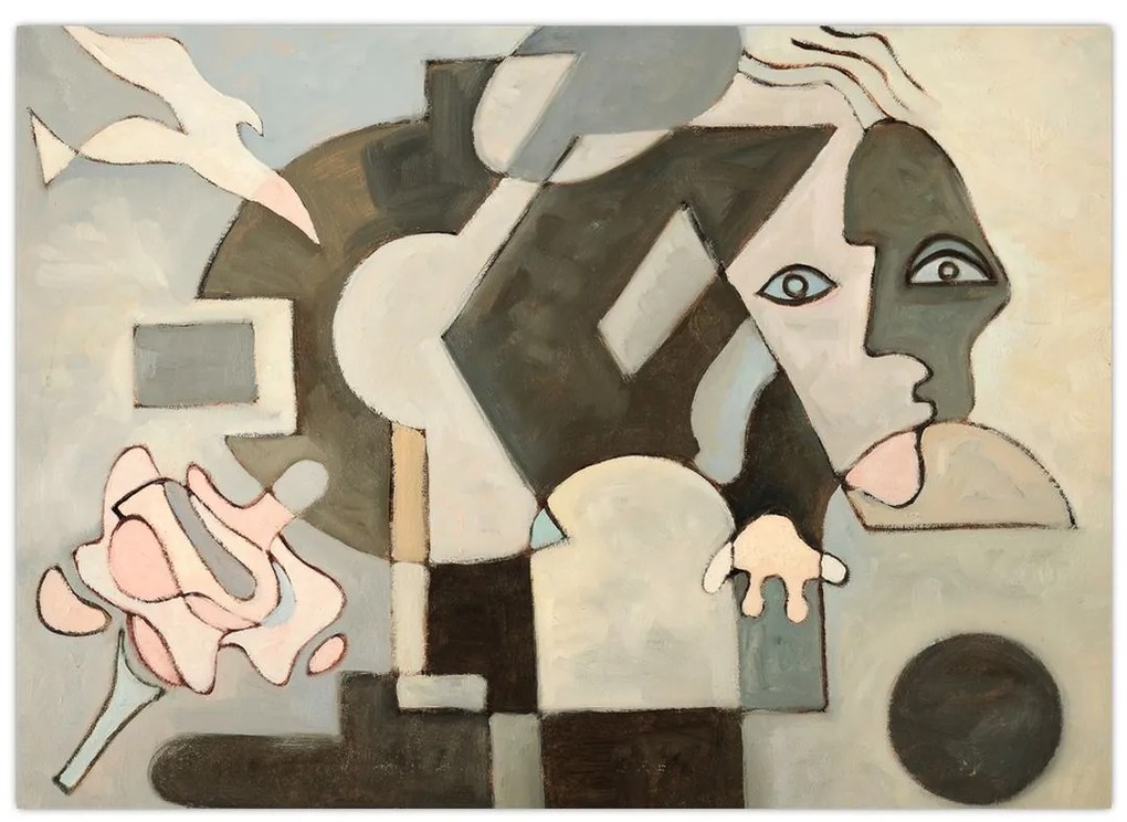 Obraz na szkle - Kubizm (70x50 cm)