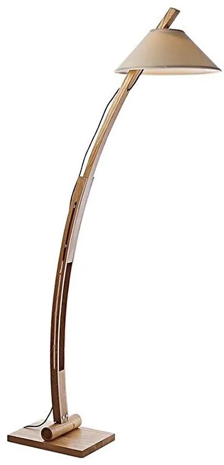 Drewniana lampa podłogowa 1xE27/60W/230V lite drewno/jesion