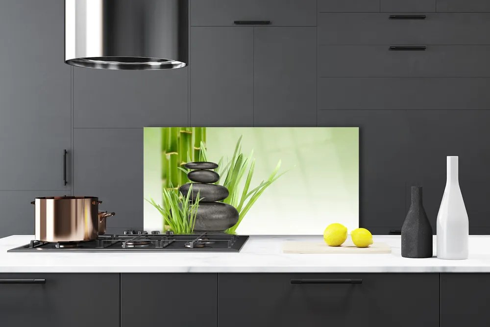 Panel Szklany Świeżość Zielonego Bambusa