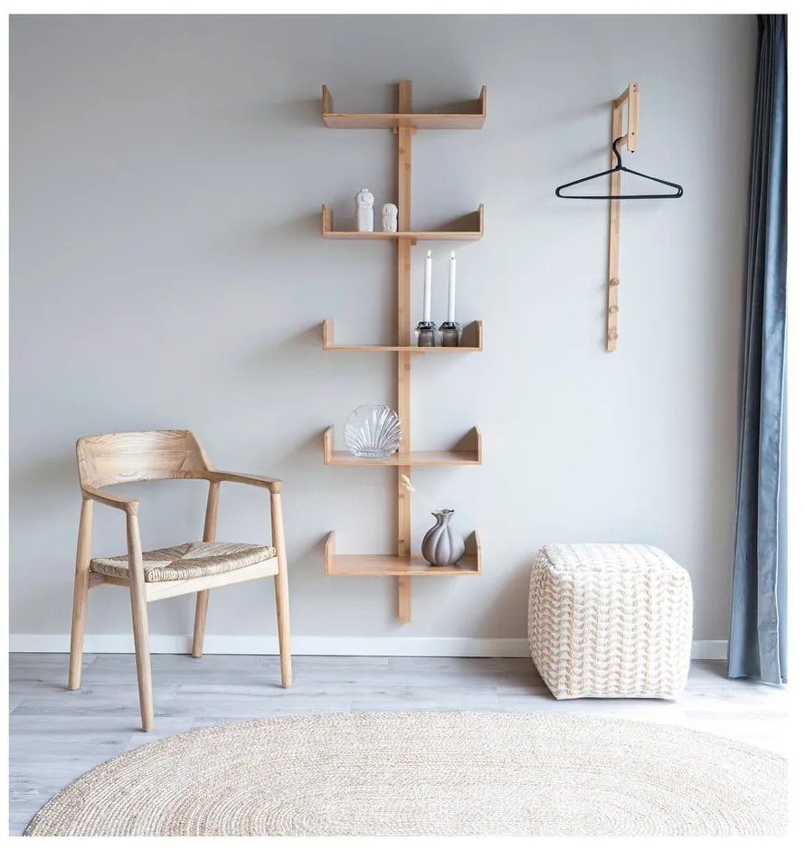 Biało-beżowy puf Vapi – House Nordic