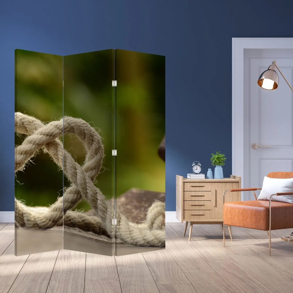 Parawan - Serce z liny (126x170 cm)