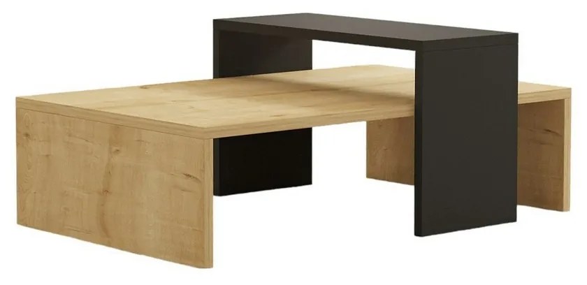 Stolik konferencyjny Glow Anthracite and SapphireOak