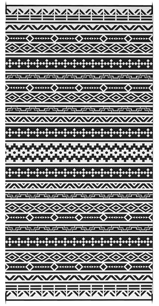 Outsunny Dywan Zewnętrzny Odporny na Warunki Pogodowe, w Stylu Boho, Na Balkon I Do Salonu