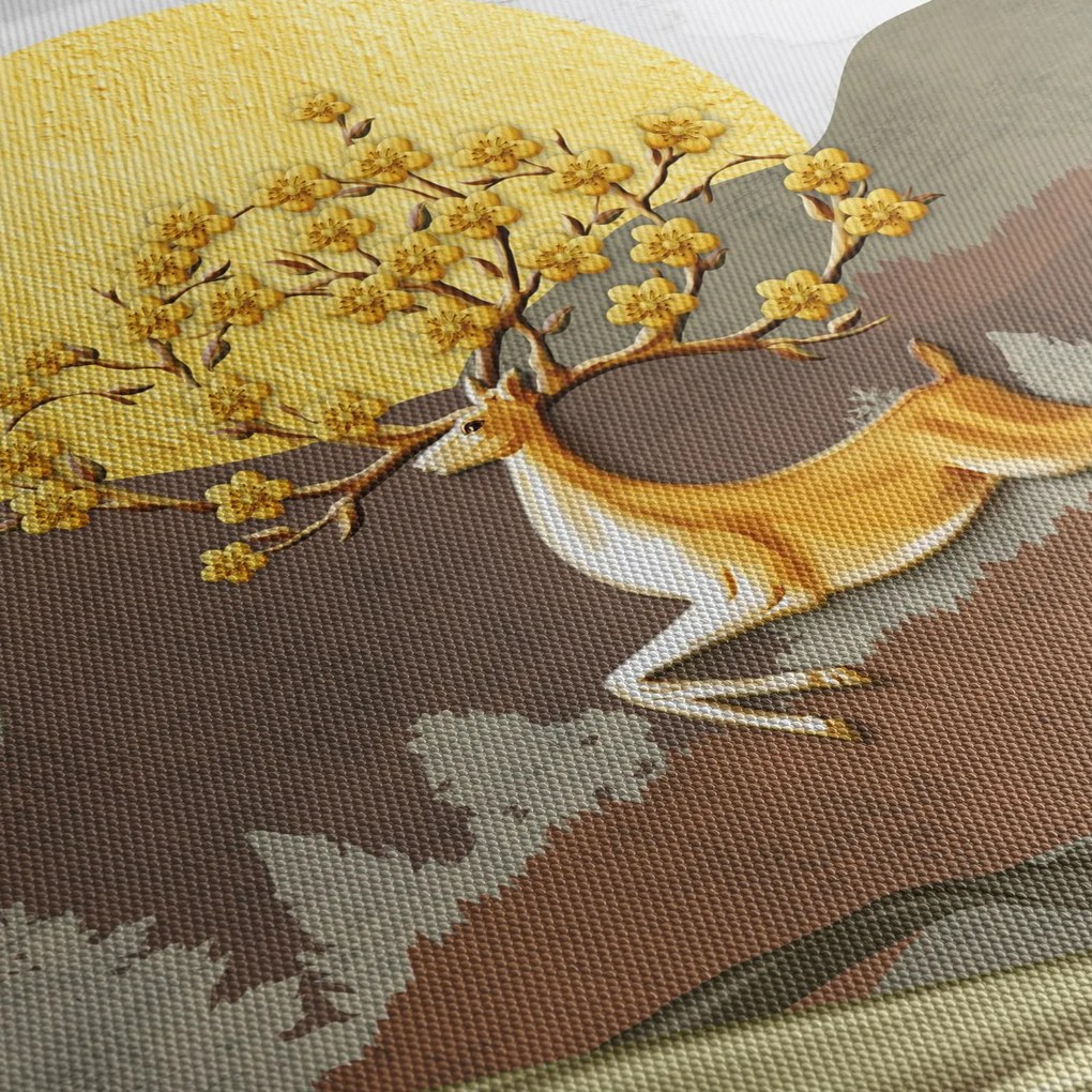 Obraz jelenia (170x50 cm)