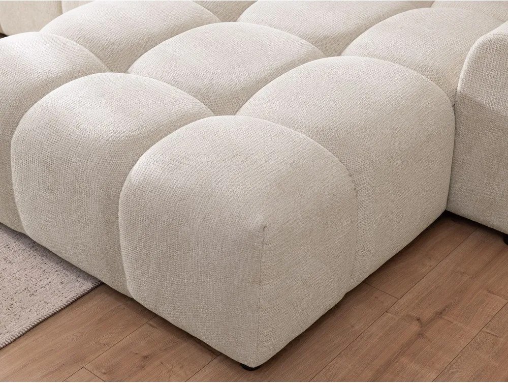 Beżowy narożnik (prawostronny/z szezlongiem) Albane – Ropez