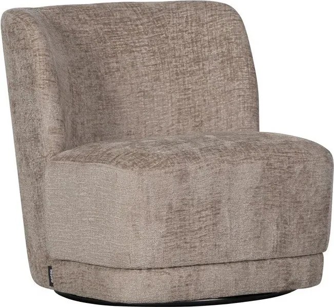 Jasnobrązowy aksamitny fotel Atty – WOOOD