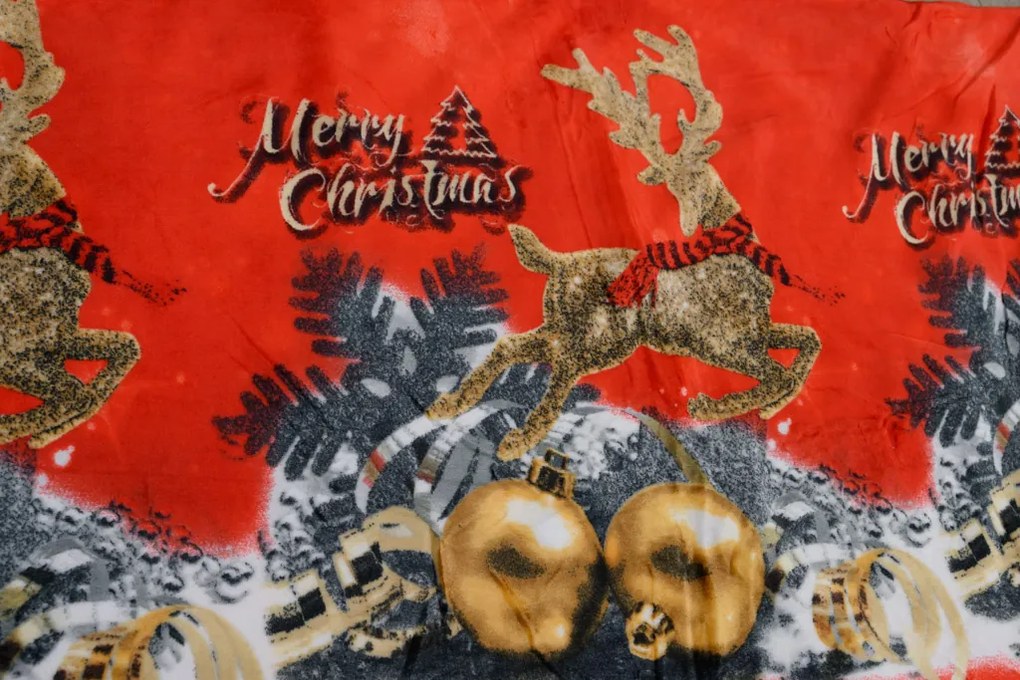 PrzytulneMieszkanie.pl PrzytulneMieszkanie.pl Pościel z mikropluszu HOLLY NIGHT, czerwona Rozmiar pościeli: 70 x 90 cm | 140 x 200 cm