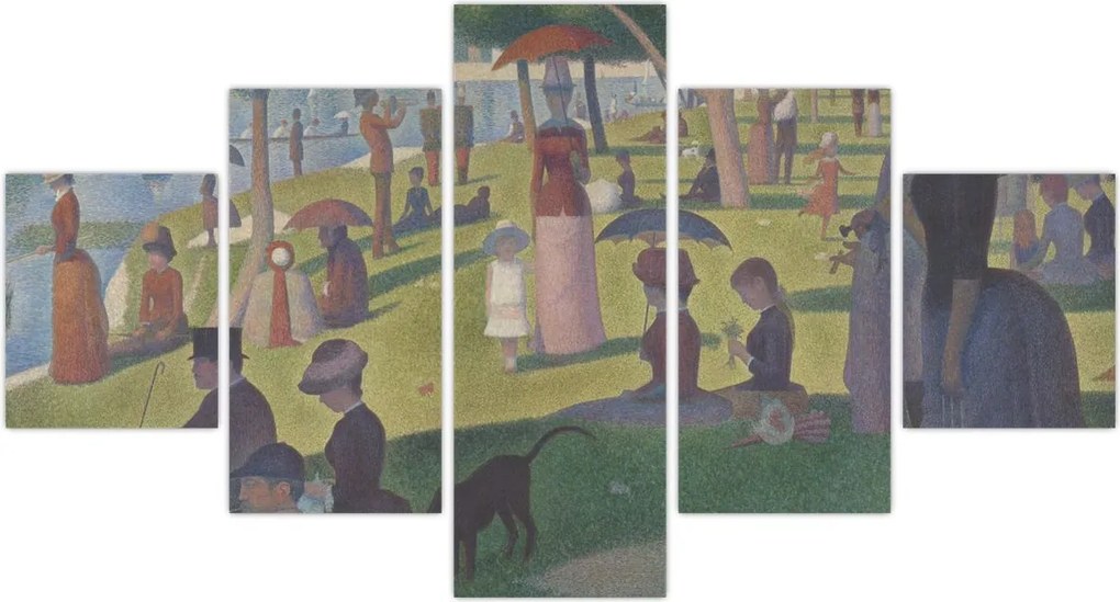 Obraz - Georges Seurat, A Sunday on La Grande Jatte, reprodukcje (125x70 cm)