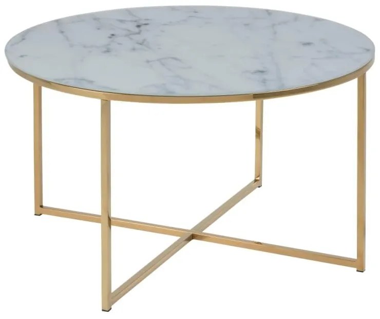 Stolik Actona Alisma Golden, ⌀ 80 cm