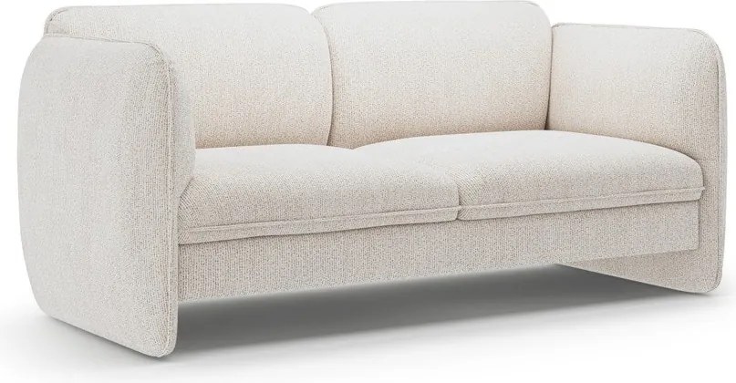 Kremowa sofa z tkaniny szenilowej 168 cm Georgia – Micadoni
