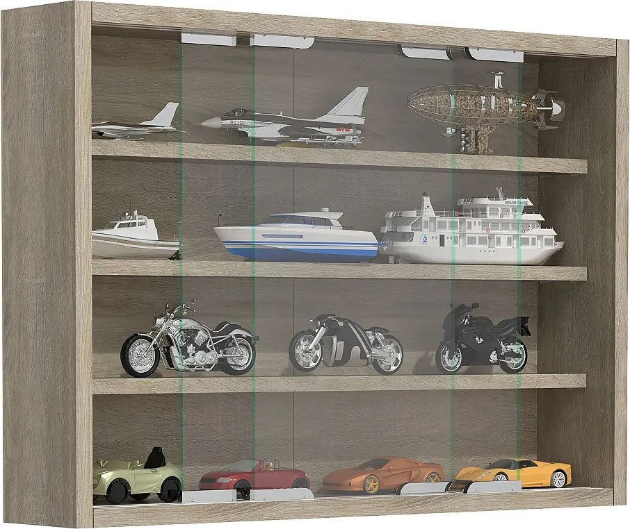 Wiszący wyświetlacz ścienny szafki szklanej Agisa M