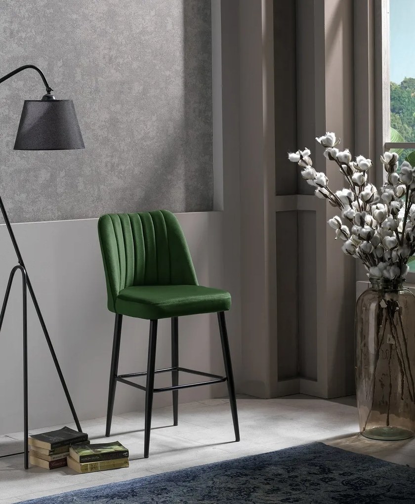 Zestaw krzeseł barowych Vento Green and Black, 2 szt., 2 szt.