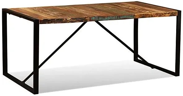 Industrialny stół Antors 2R 180 cm - drewno regenerowane