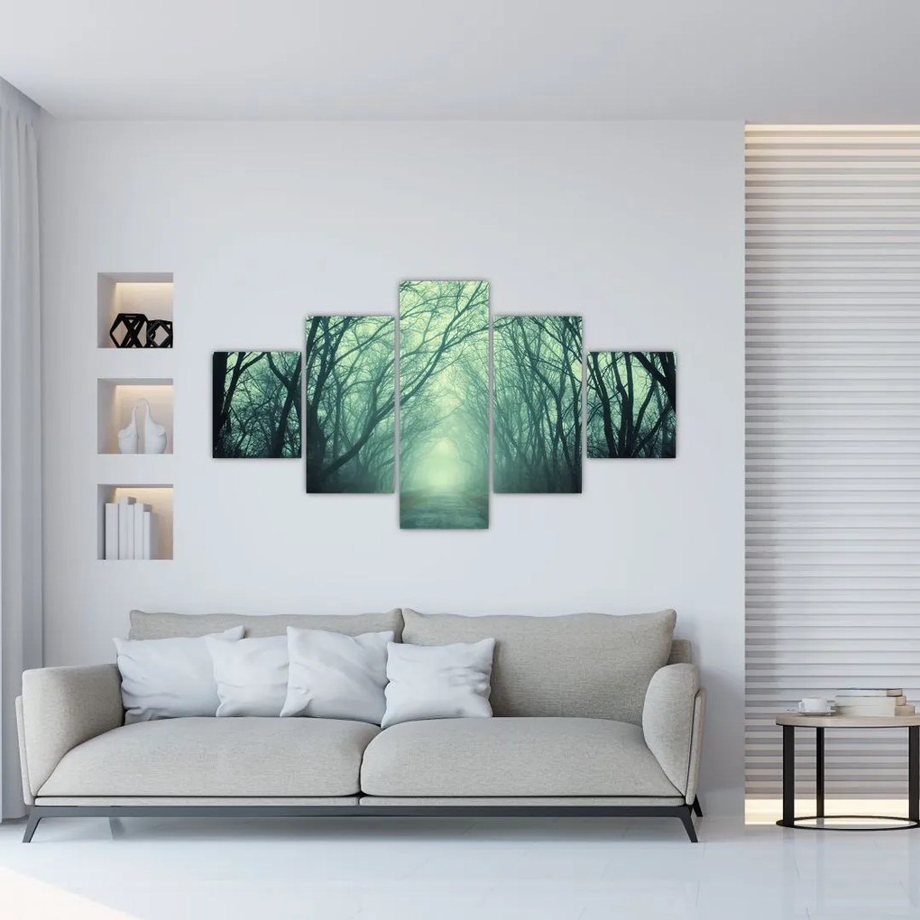 Obraz - Droga z aleją drzew (125x70 cm)