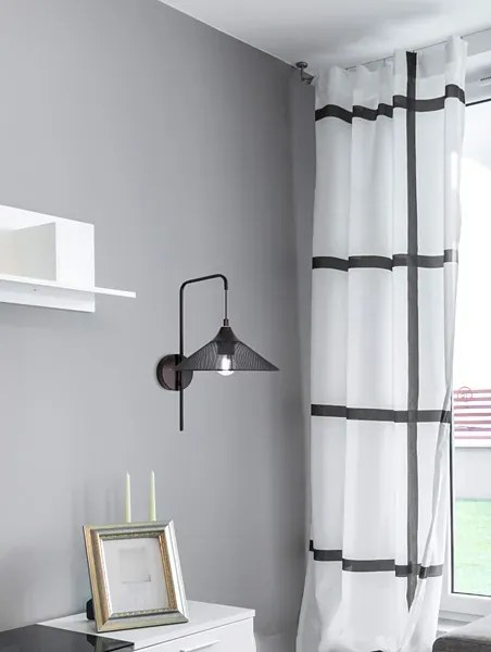 Kinkiet W Czarny Metalowy Stylu Loft A0-H05