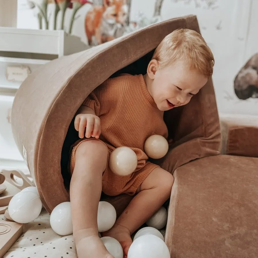 Plastikowe piłeczki do suchego basenu 7cm, 50 szt, ciemnoróżowe - meowbaby®