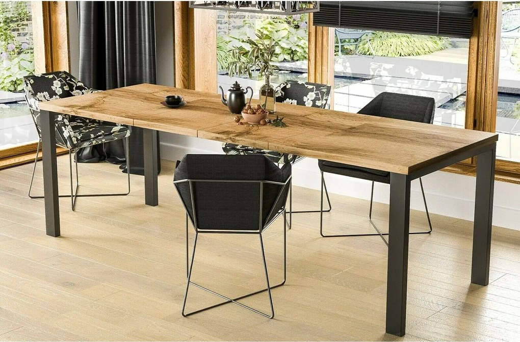 Stół rozkładany GARANT 130(265)x80 dąb wotan